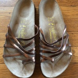 Birkenstock Papillio Bronze Strappy Sandals